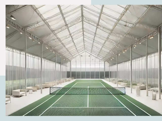 Строительство теннисных кортов в Выборге