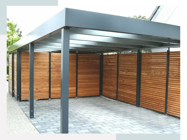 Навесы для парковки в Выборге