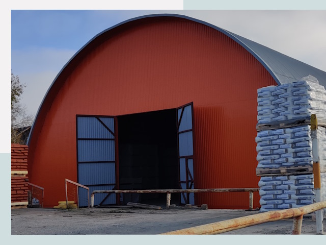 Полукруглые ангары по цене от 613 руб. в Выборг