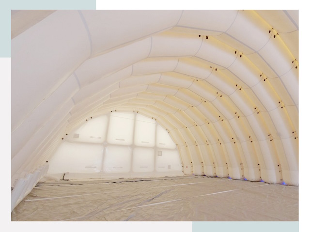 Пневмокаркасные ангары в Выборге