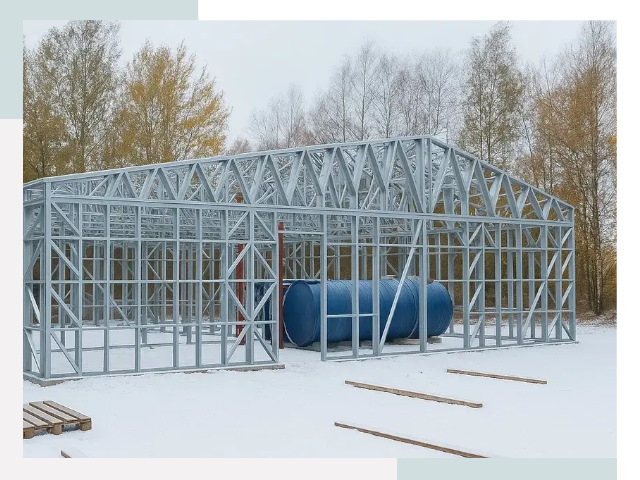 Металлические ангары в Выборге