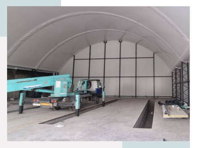 Внутреннее оснащение ангаров в Выборге